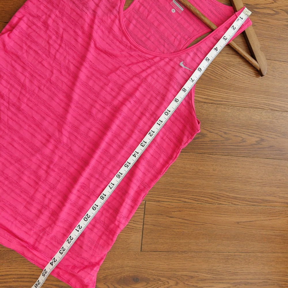 Nike Dri-FIT Womens Pink Striped Racerback Running Tank Top Small - Picture 5 of 7